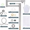 wowow brushed nickel deck mount pot filler folding faucet over stove 4