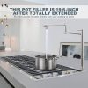 wowow brushed nickel deck mount pot filler folding faucet over stove 5