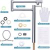 wowow chrome deck mount pot filler folding faucet over stove 10