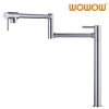 wowow chrome deck mount pot filler folding faucet over stove 13