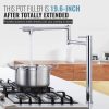 wowow chrome deck mount pot filler folding faucet over stove 9