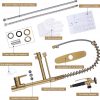 wowow gold commercial spring kitchen faucet with pre rinse sprayer 7