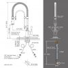 wowow gold solid brass pre rinse faucet 3 1