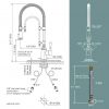 wowow high arc commercial kitchen faucet 3 1