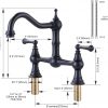wowow oil rubbed bronze 8 inch centerset bridge faucet for farmhouse sink 10