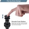 wowow oil rubbed bronze bathroom pop up drain stopper for bathroom sink and rv sink with overflow 1