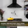 wowow polished nickel wall mount pot filler faucet over stove 4