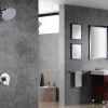 wowow single handle brushed nickel rain shower combo set 10