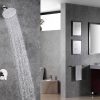 wowow single handle brushed nickel rain shower combo set 11