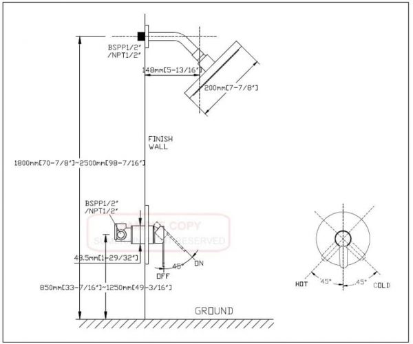 wowow single handle brushed nickel rain shower combo set 4