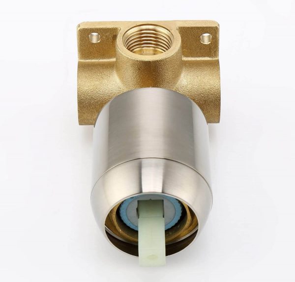 wowow single handle brushed nickel rain shower combo set 9