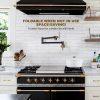 wowow wall mounted black and gold pot filler faucet over stove 5