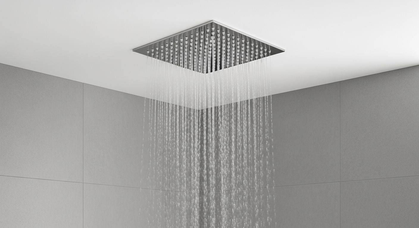 rainfall shower head taps