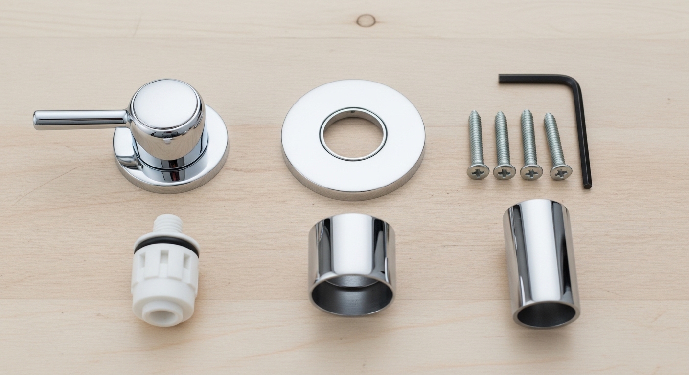 how to install shower faucet trim kit