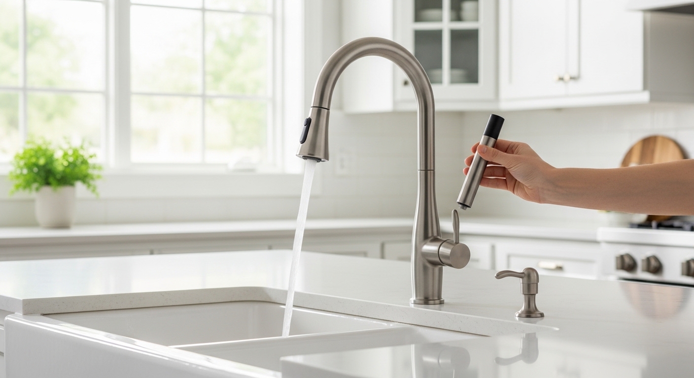 kraus oletto pull down kitchen faucet