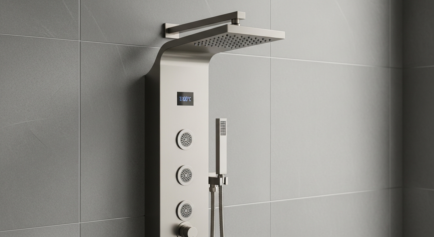 shower faucet panel